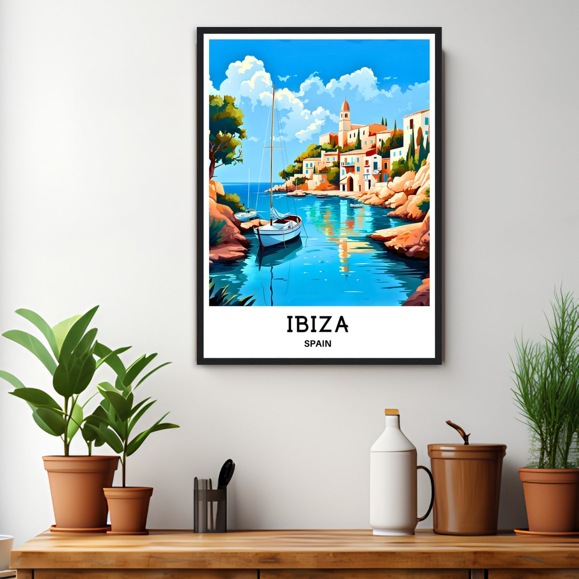 Ibiza Travel Poster Ibiza Travel Print Ibiza Travel Art Ibiza Poster Ibiza Travel Gift Ibiza Art Print Ibiza Gift For Travel Lover Spain - Image 3