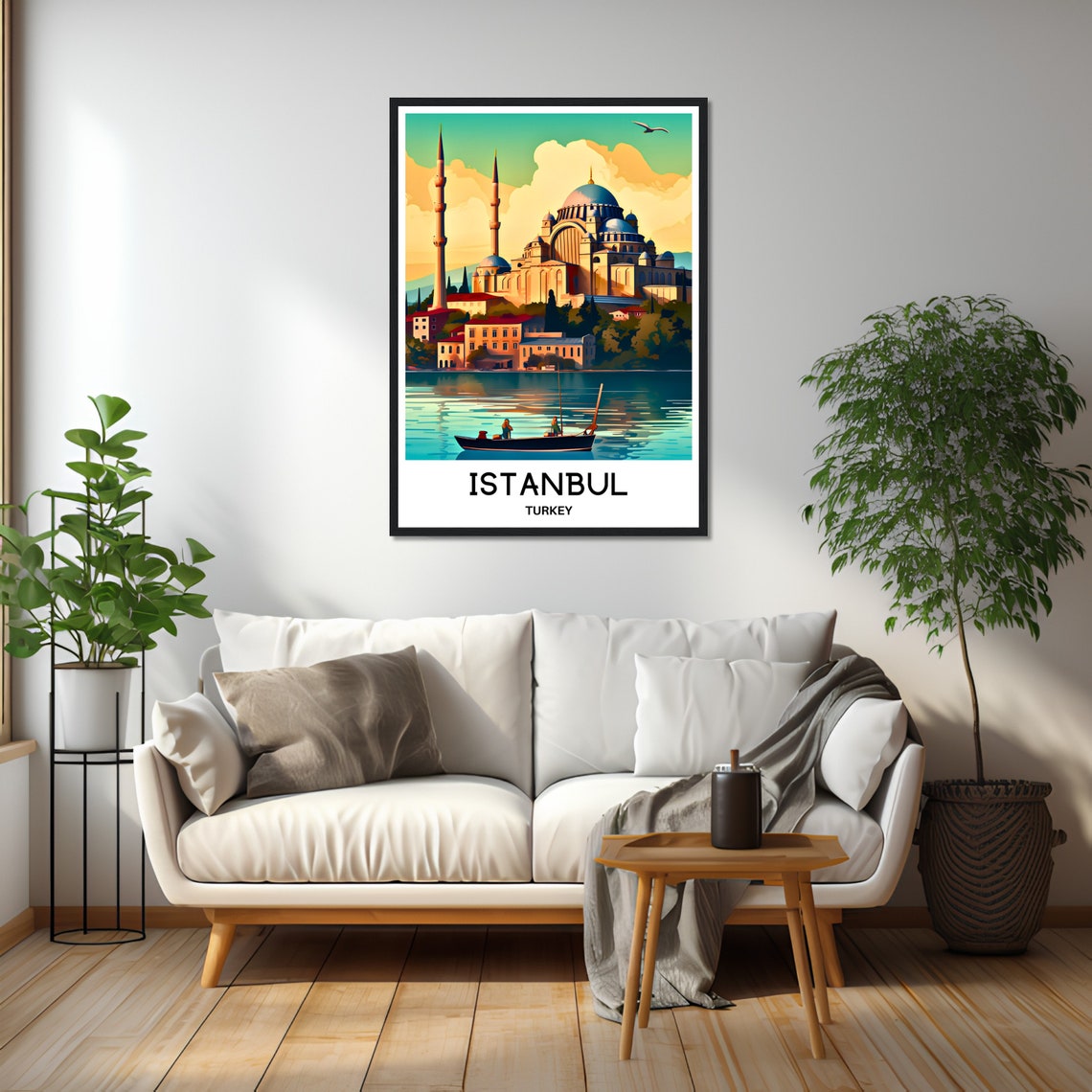 Istanbul Travel Poster Istanbul Travel Print Istanbul Turkey Print Istanbul Art Print Istanbul Travel Gift Istanbul Wall Print Istanbul Gift - Image 2