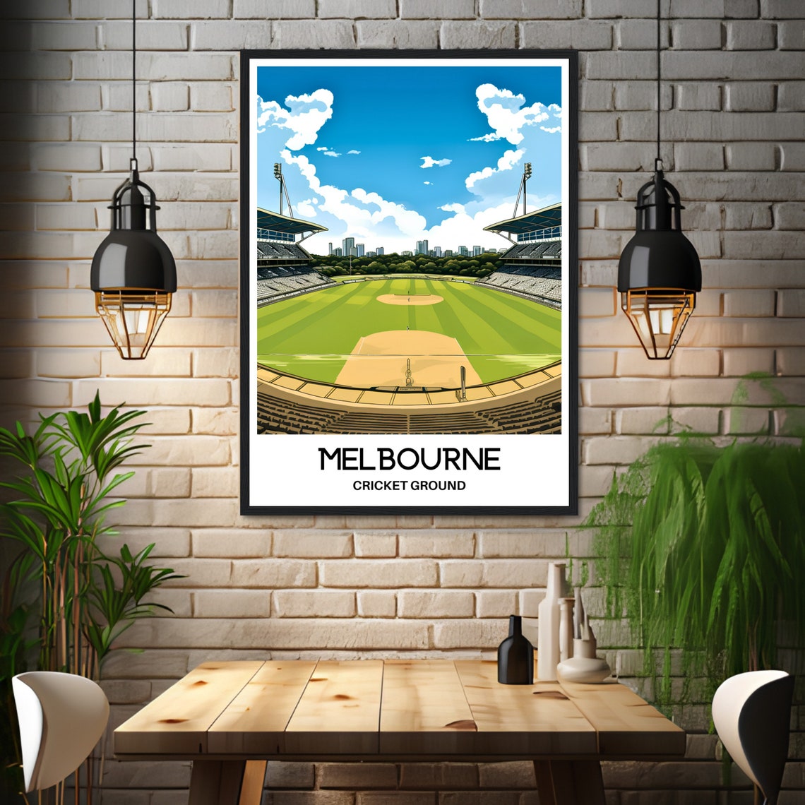 Melbourne Cricket Ground Stadium Australia Sports Wall Poster - Image 3