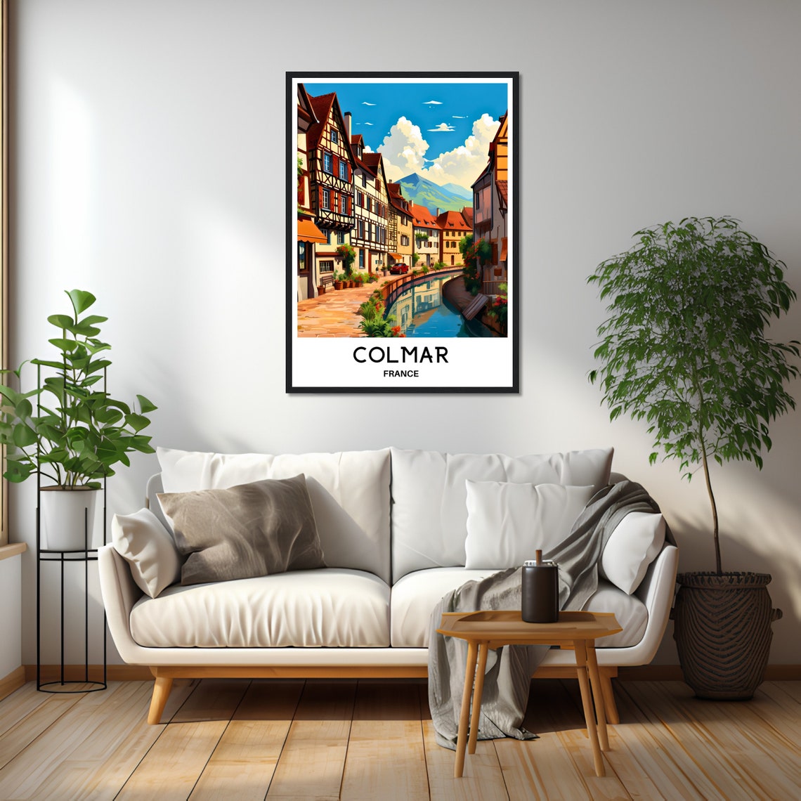Colmar Travel Print Colmar Poster French Art Print France Lover Gift Wall Hanging Art Home Office Desk Decor Colmar City Illustration - Image 2