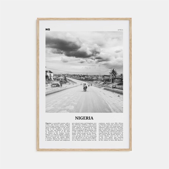 Nigeria Print Black And White No 3 Nigeria Wall Art Nigeria Poster Nigeria Photo Nigeria Wall Decor Nijeriya Abuja Lagos Africa