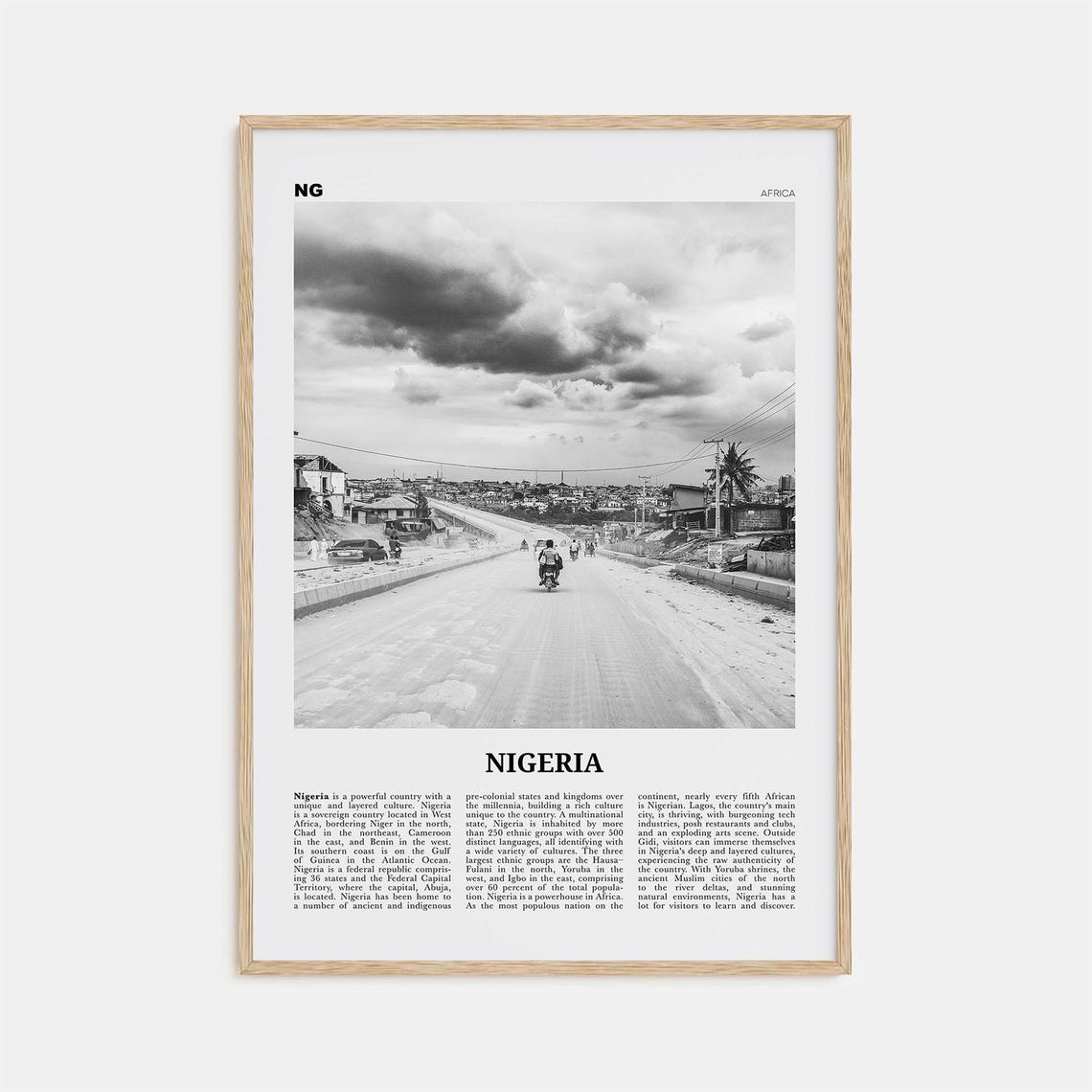 Nigeria Print Black And White No 3 Nigeria Wall Art Nigeria Poster Nigeria Photo Nigeria Wall Decor Nijeriya Abuja Lagos Africa