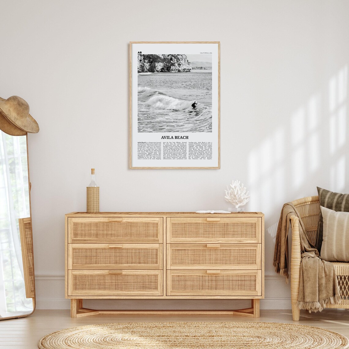 Avila Beach Print Black And White No 2 Avila Beach Wall Art Avila Beach Poster Avila Beach Photo California Usa United States America - Image 4