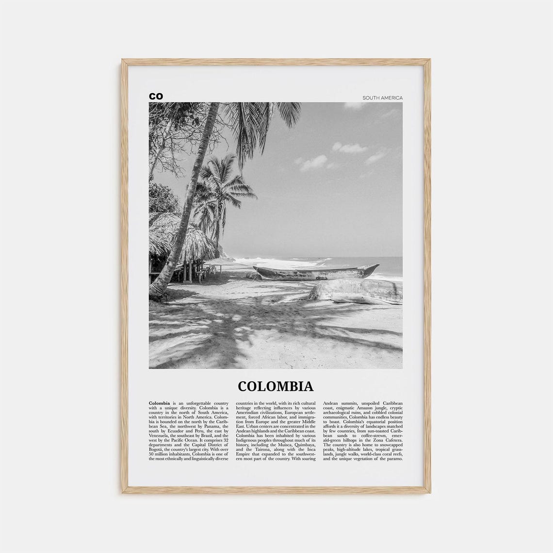Colombia Print Black And White No 3 Colombia Wall Art Colombia Poster Colombia Photo Bogota Bogot Medellin Cali South America