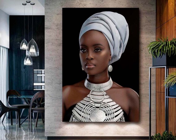 Modern African Woman Portrait Art Print