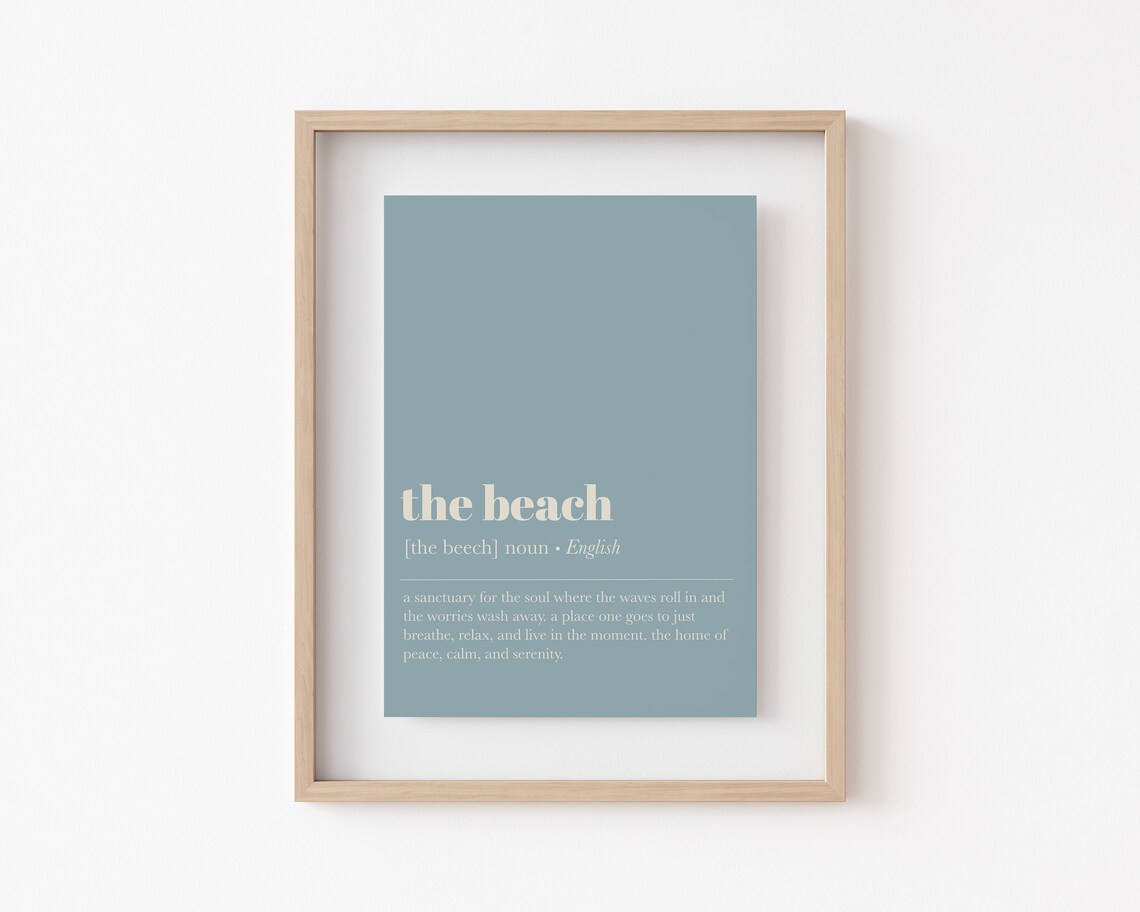 Beach House Decor Beach House Definition Art Print - Image 2