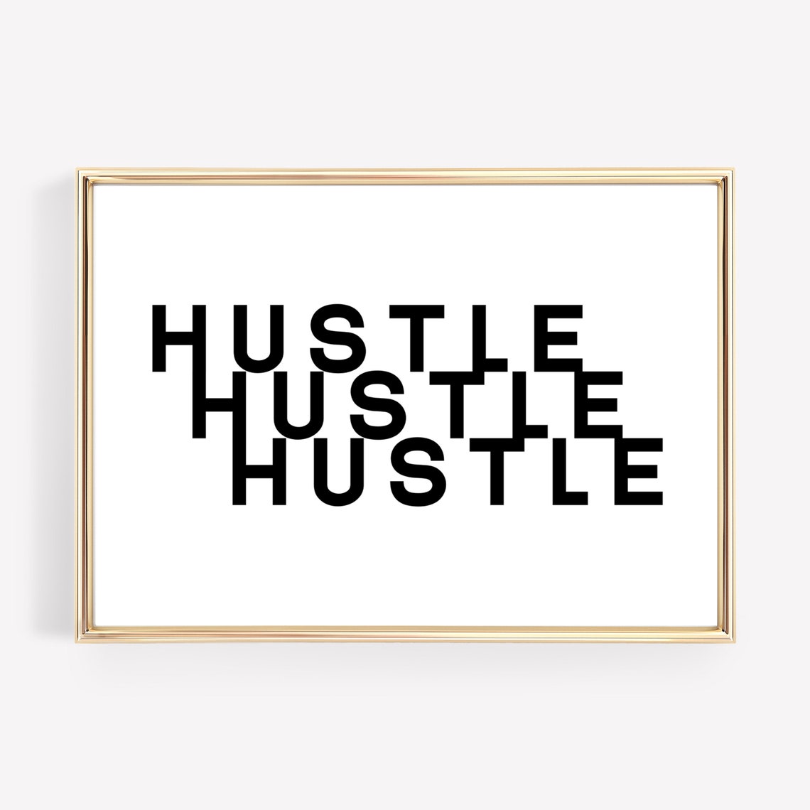 Hustle Wall Art Home Office Decor Motivational Poster Home Office Wall Art Inspirational Art Print Wall Art