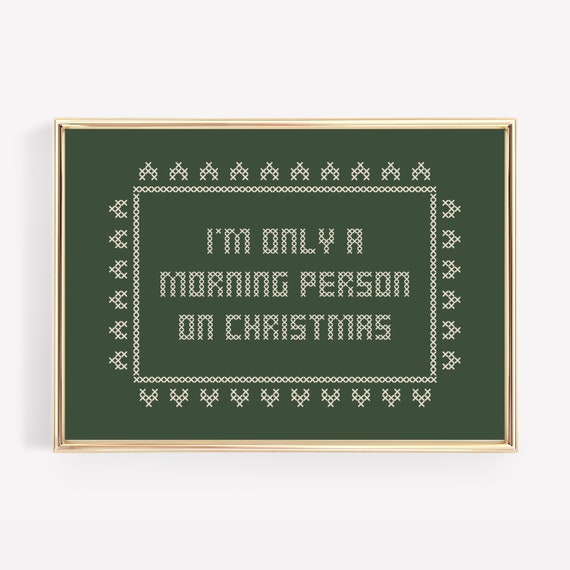 Funny Holiday Home Decor Funny Christmas Print Green Kitschy Christmas Decor Christmas Wall Art