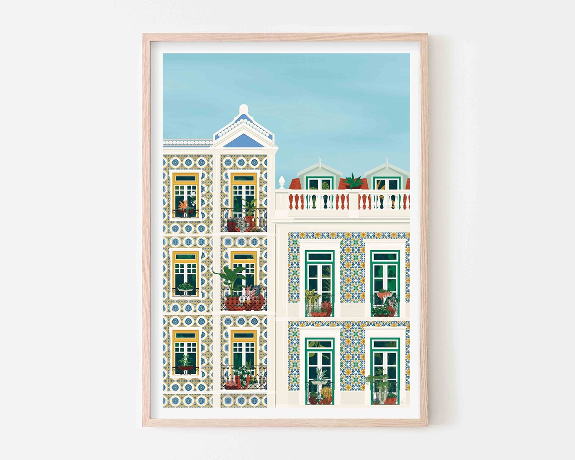 Lisbon Portugal Travel Poster
