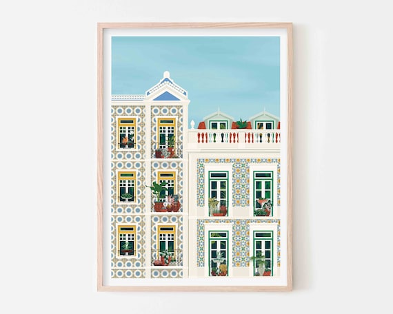 Lisbon Portugal Travel Poster
