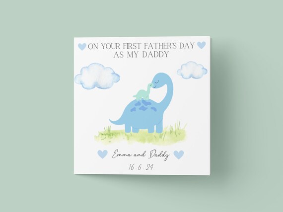 Personalised 1st Father's Day Card