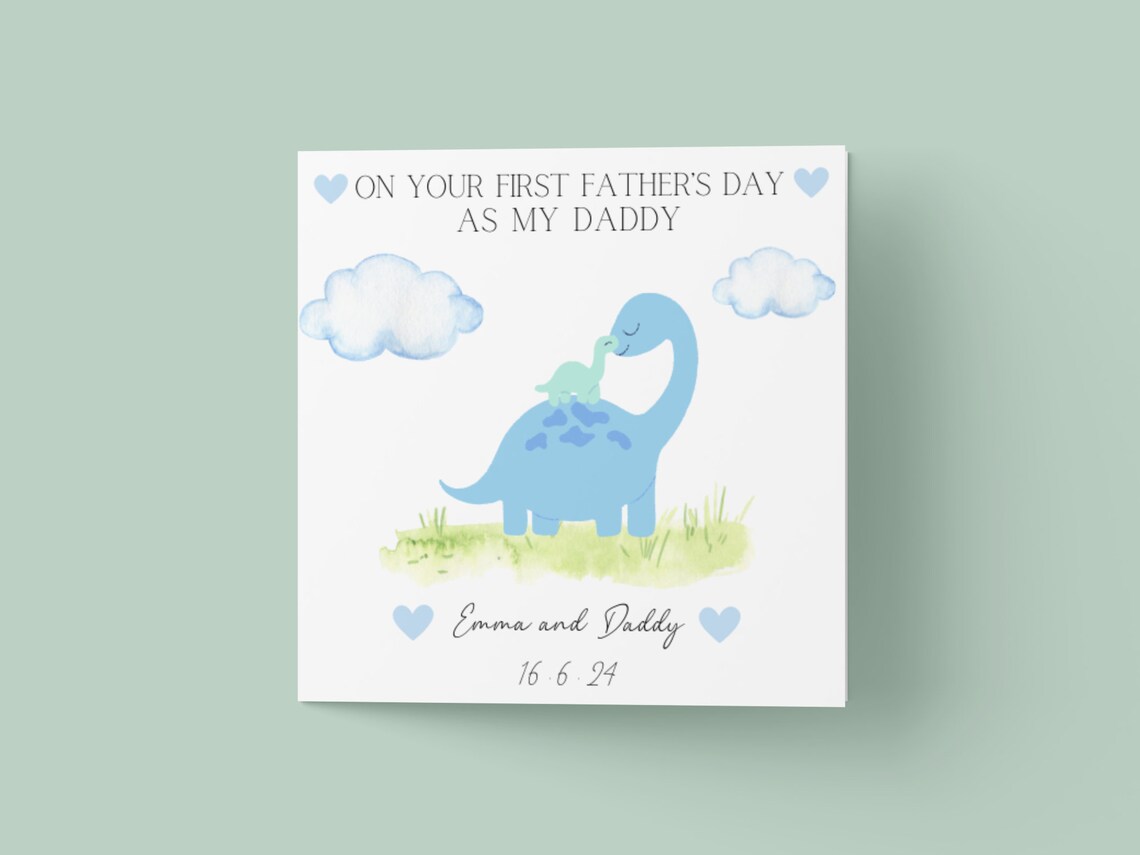 Personalised 1st Father's Day Card
