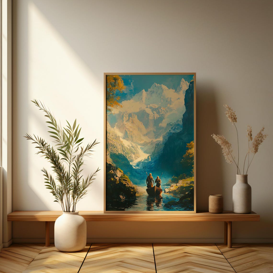 Majestic Mountain Vista Serene Landscape Poster Art Perfect For Nature Lovers And Outdoor Enthusiasts - Image 3