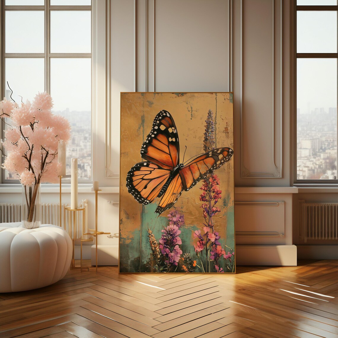 Monarch Butterfly Art Print, Vibrant Nature Decor - Image 4