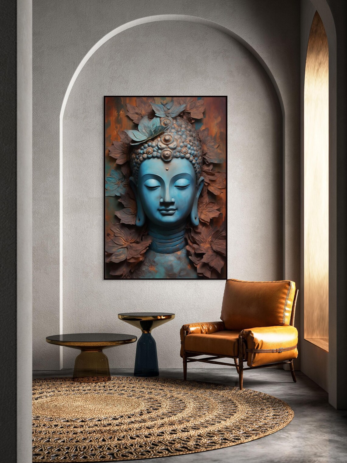 Buddha Meditation Decor For Serenity, Spiritual Accent - Image 4