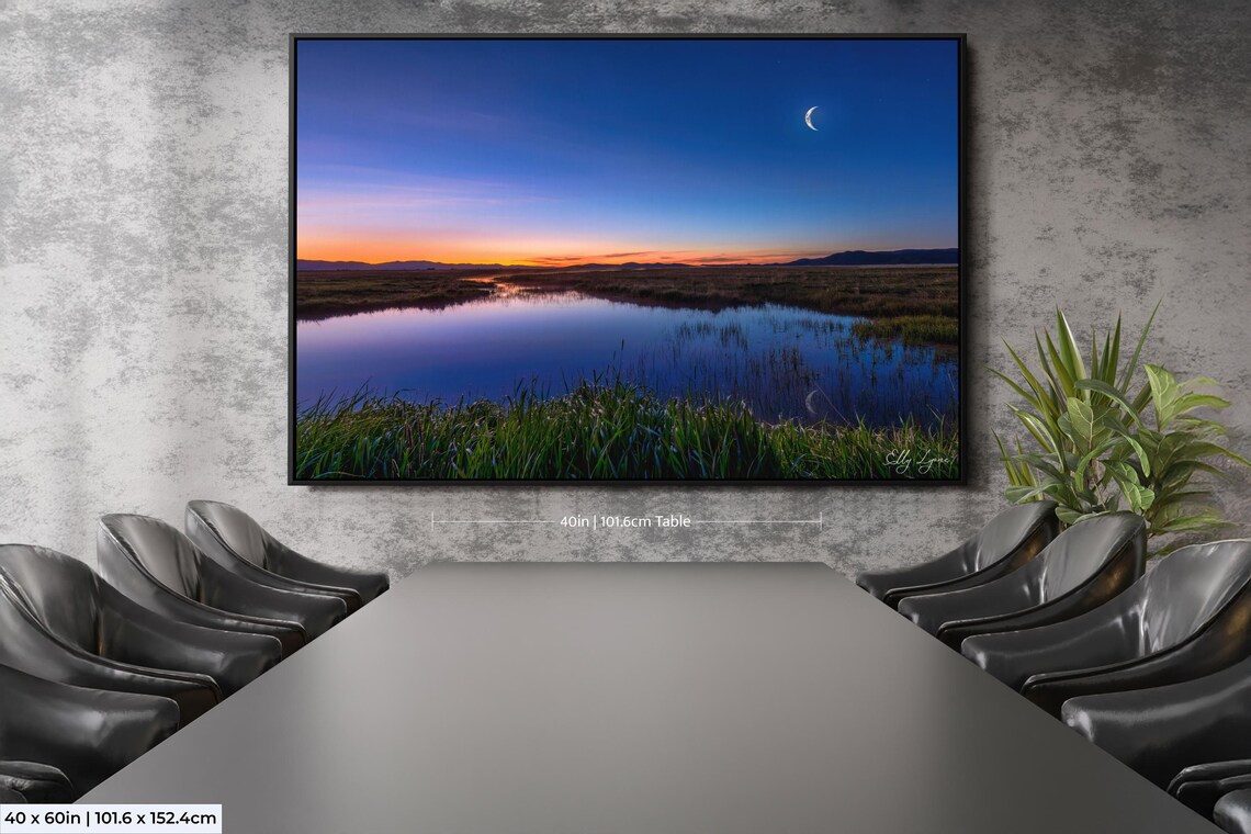 Camas Prairie Marsh Fairfield Idaho Sunrise Sunset Art Print - Image 2
