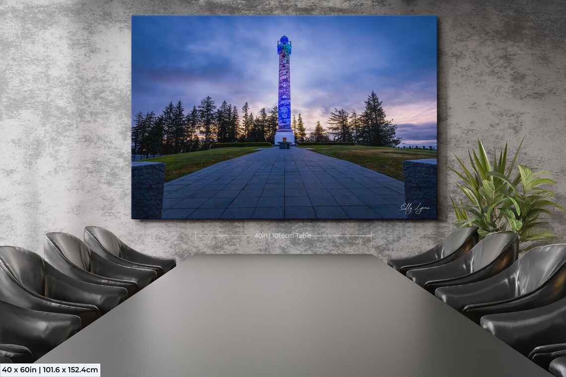 Astoria Column Sunrise Photo, Oregon Landmark Wall Art - Image 2