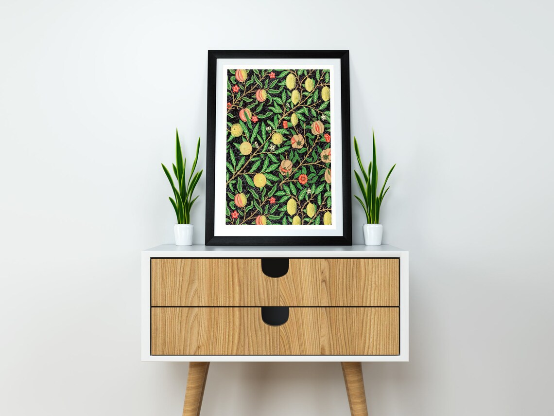 William Morris Exhibition Poster, Fruit Pattern Art Nouveau - Image 2