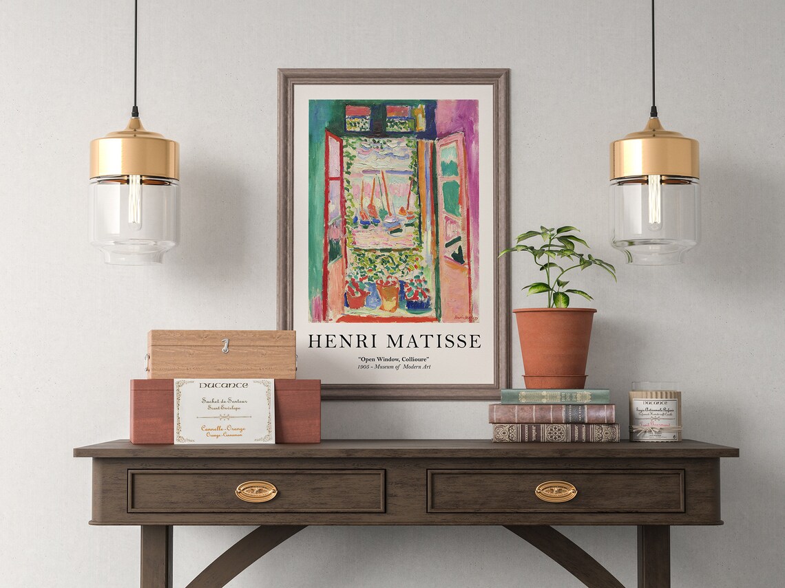Matisse Open Window Collioure Vintage Art Poster - Image 4
