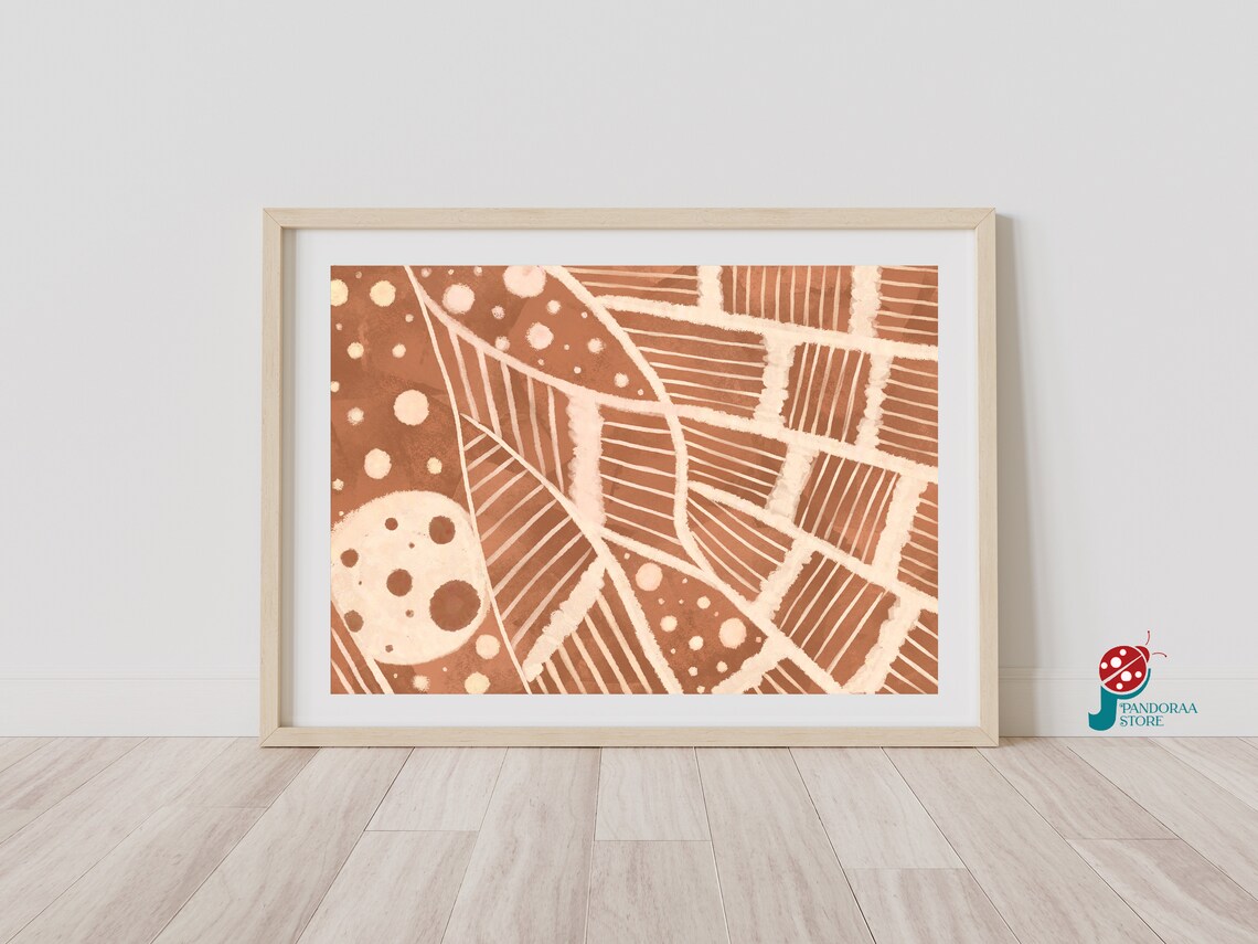 Bohem Wall Art, Boho Abstract Modern Art