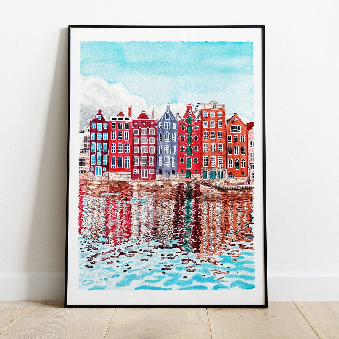 Amsterdam Travel Poster, Cityscape Poster Print - Image 2