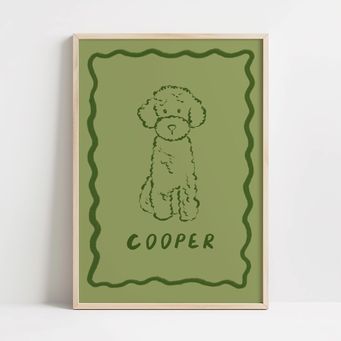 Custom Dog Portrait, Personalized Pet Caricature