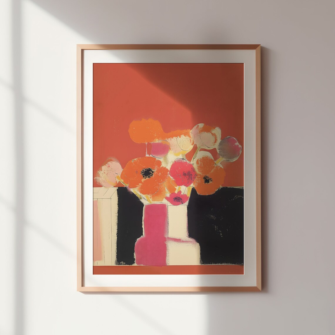 Abstract Botanical Painting Art Print, Cottage Core Decor - Image 2