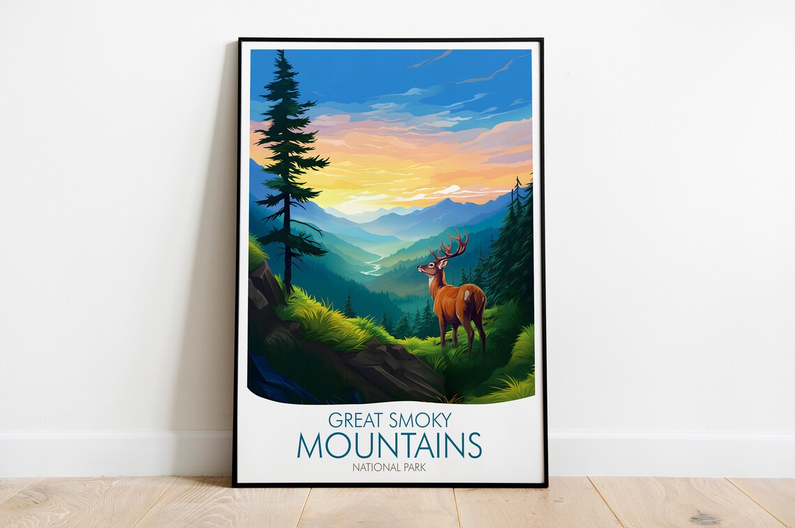 Great Smoky Mountains Print National Park - Image 2