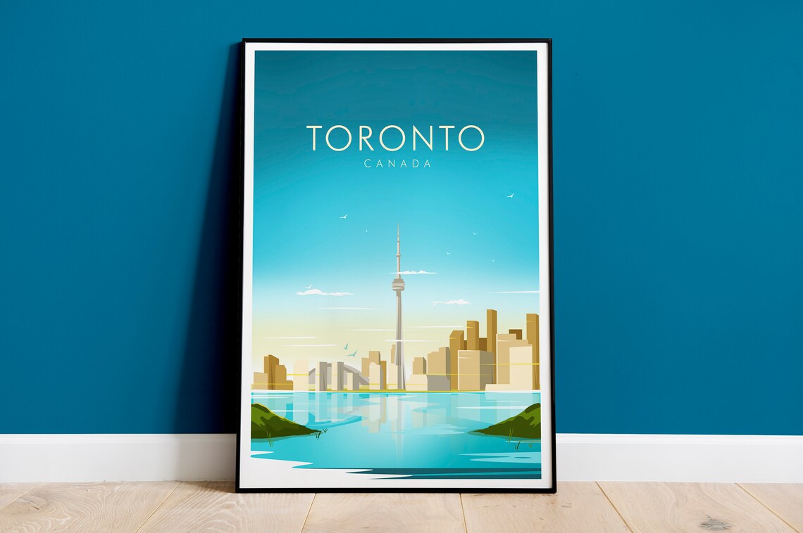 Toronto Travel Poster, Canada Travel Poster