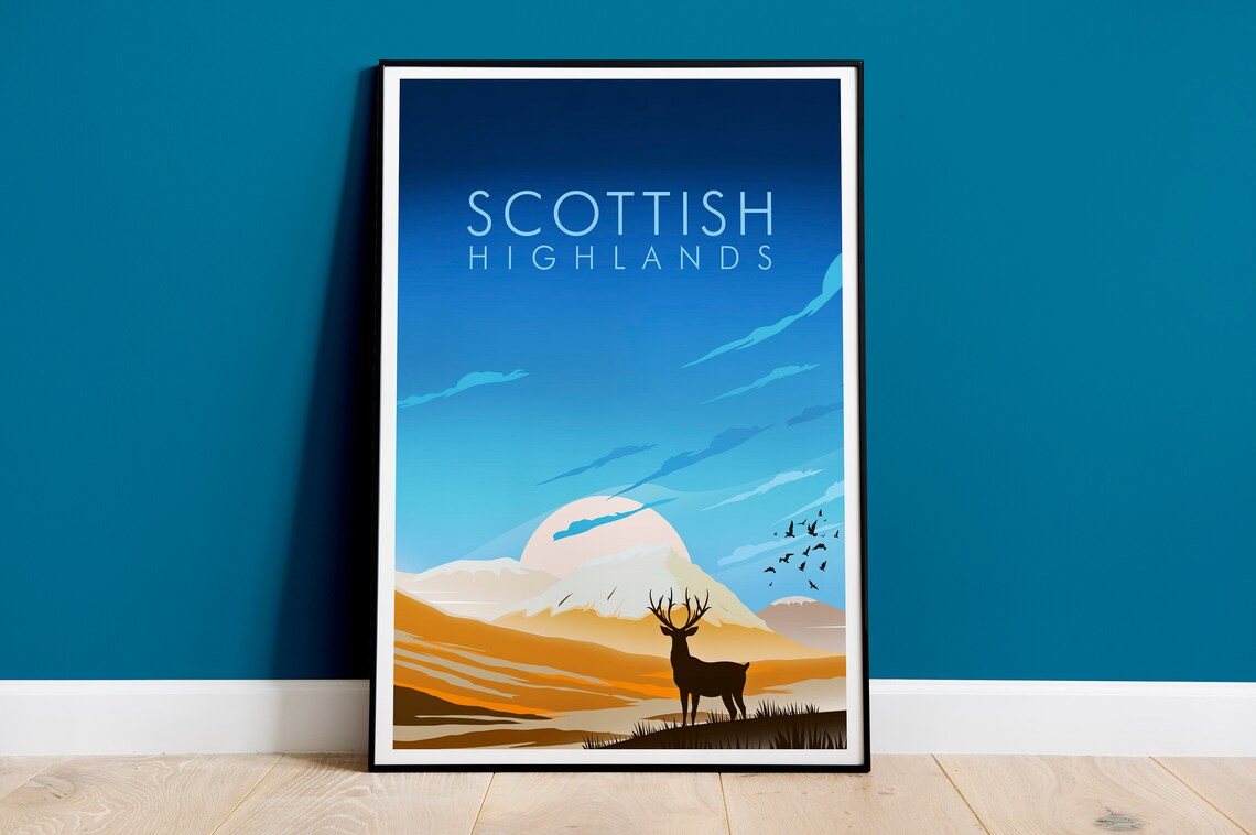 Scotland Scottish Landscape Travel Poster