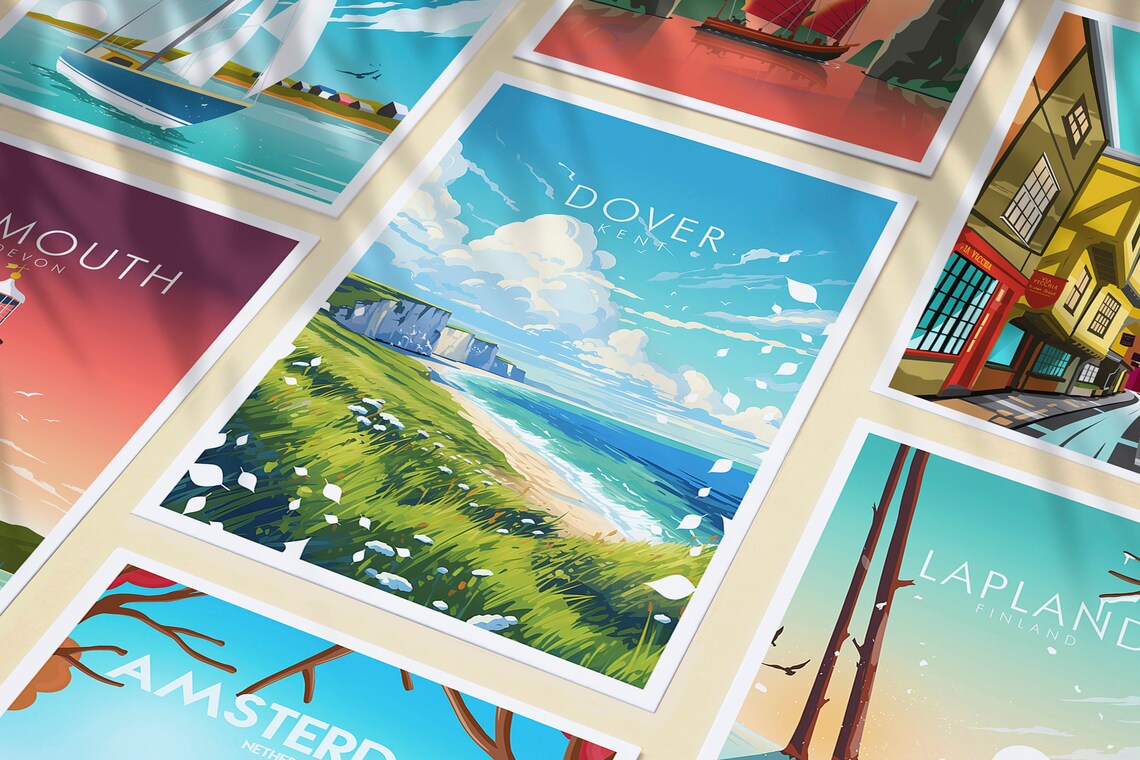 Dover Print White Cliffs Of Dover - Image 3