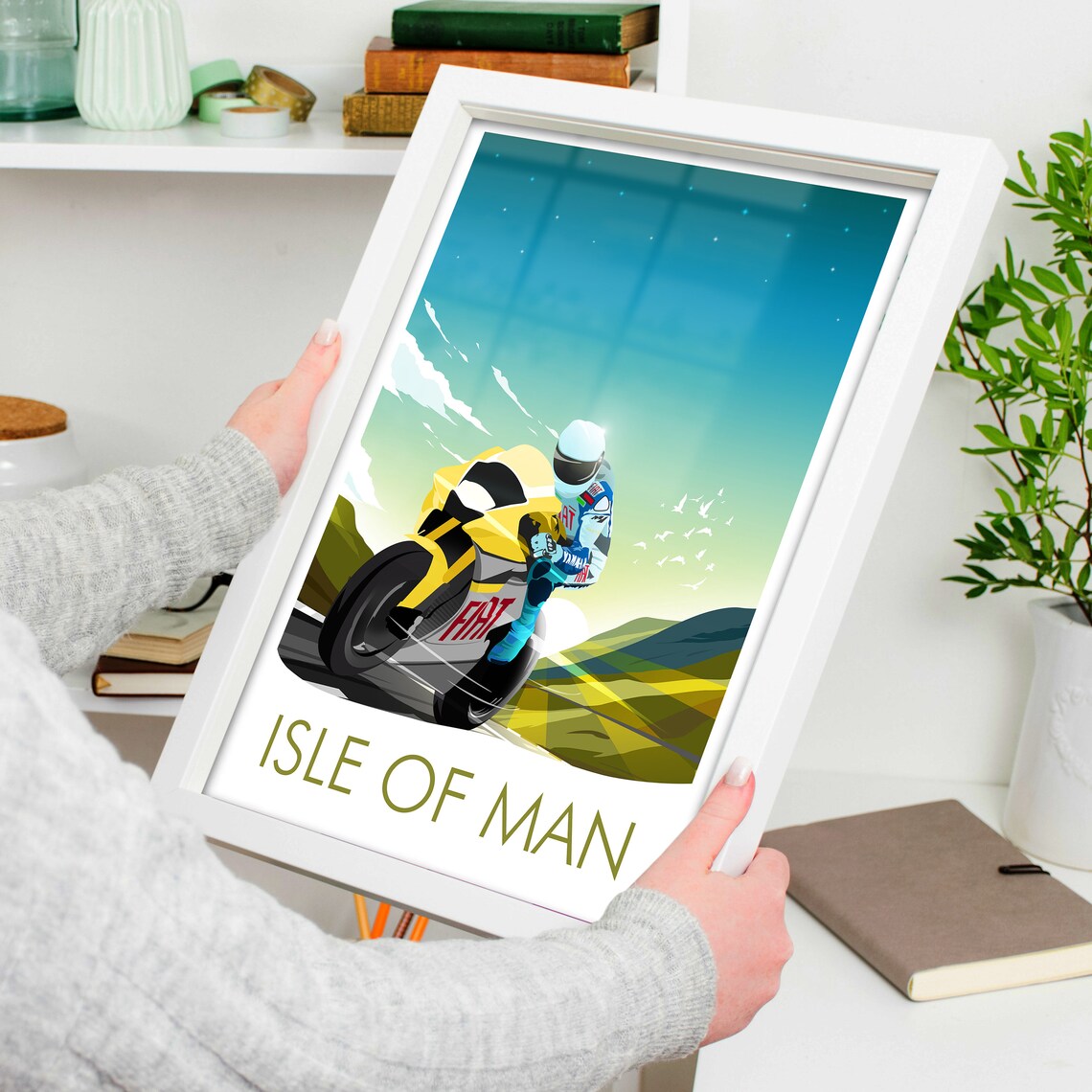 Isle of Man Travel Poster, Place Name Print - Image 4