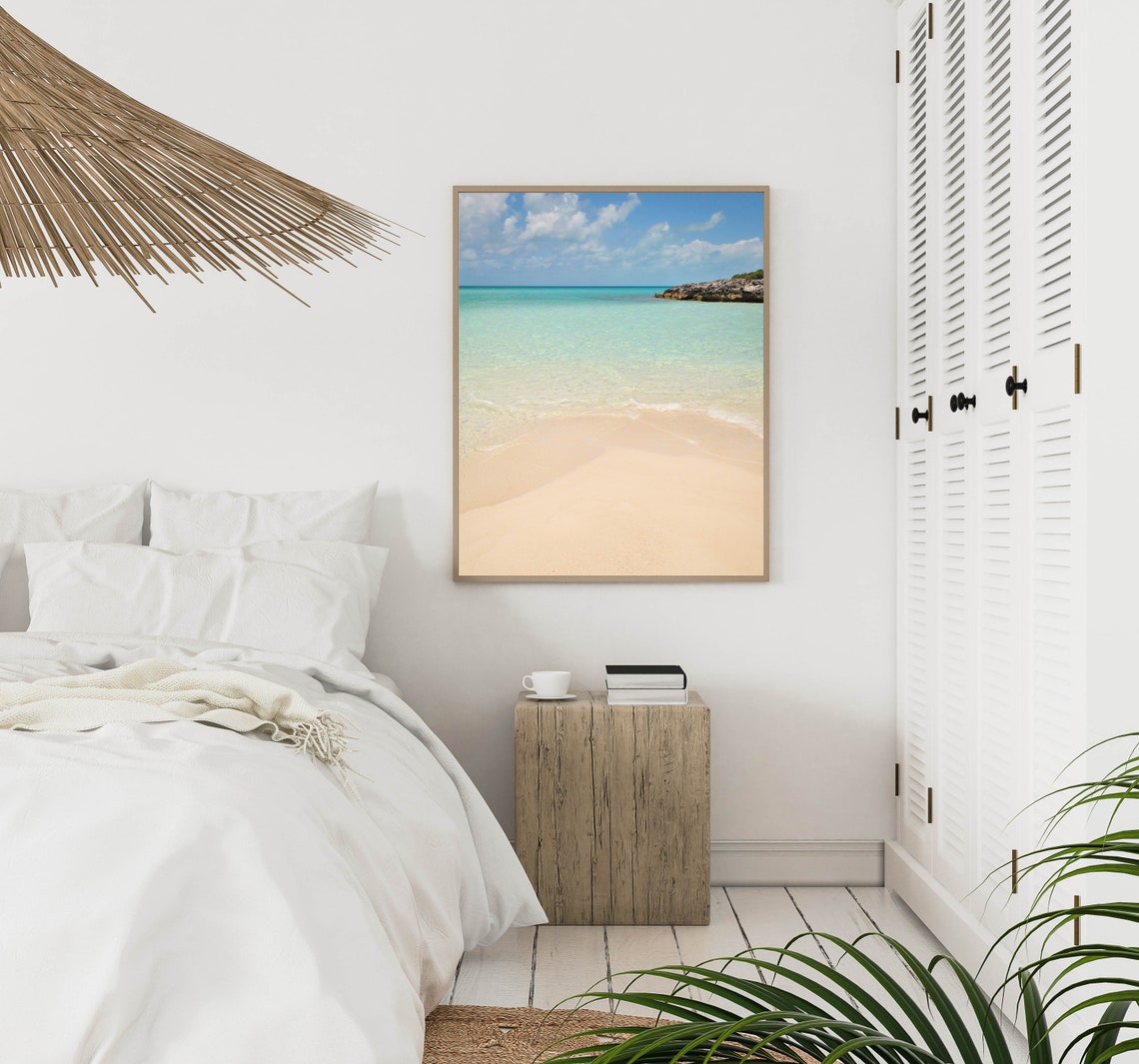 Tropical White Sand Beach Turquoise Ocean Water Photography Poster - Image 2