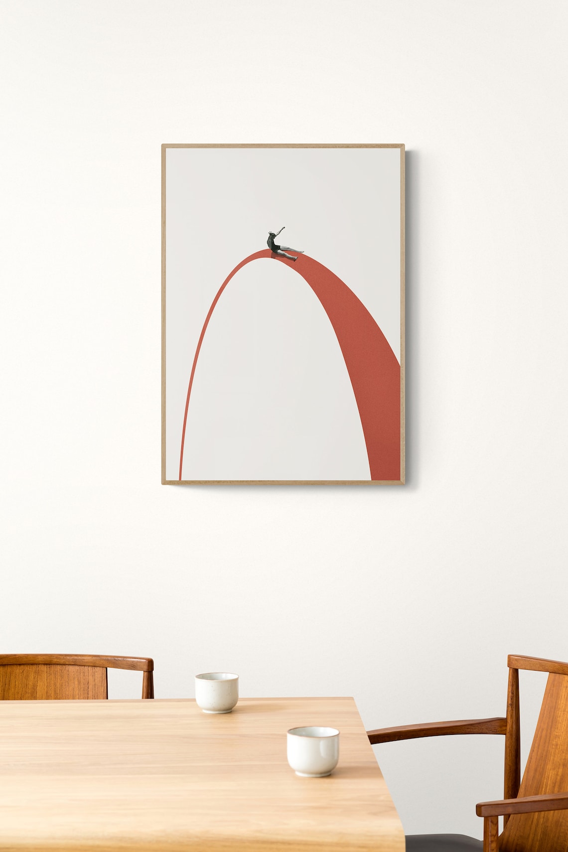 Enjoy the Ride Abstract Collage Art Print - Image 3