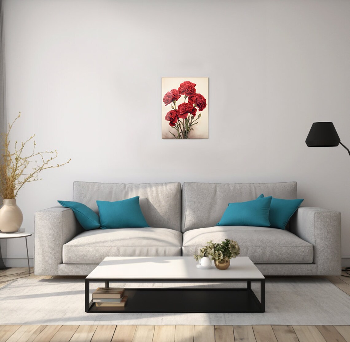 Winters Warmth, Abstract Modern Wall Art Print - Image 2