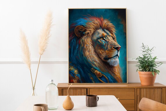 King Lion Wall Art Home Decor Print Poster