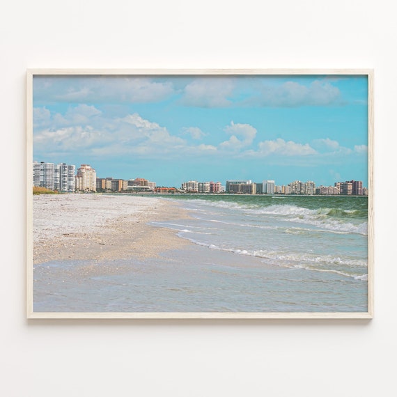 Marco Island Street Map Poster, Travel Art Print
