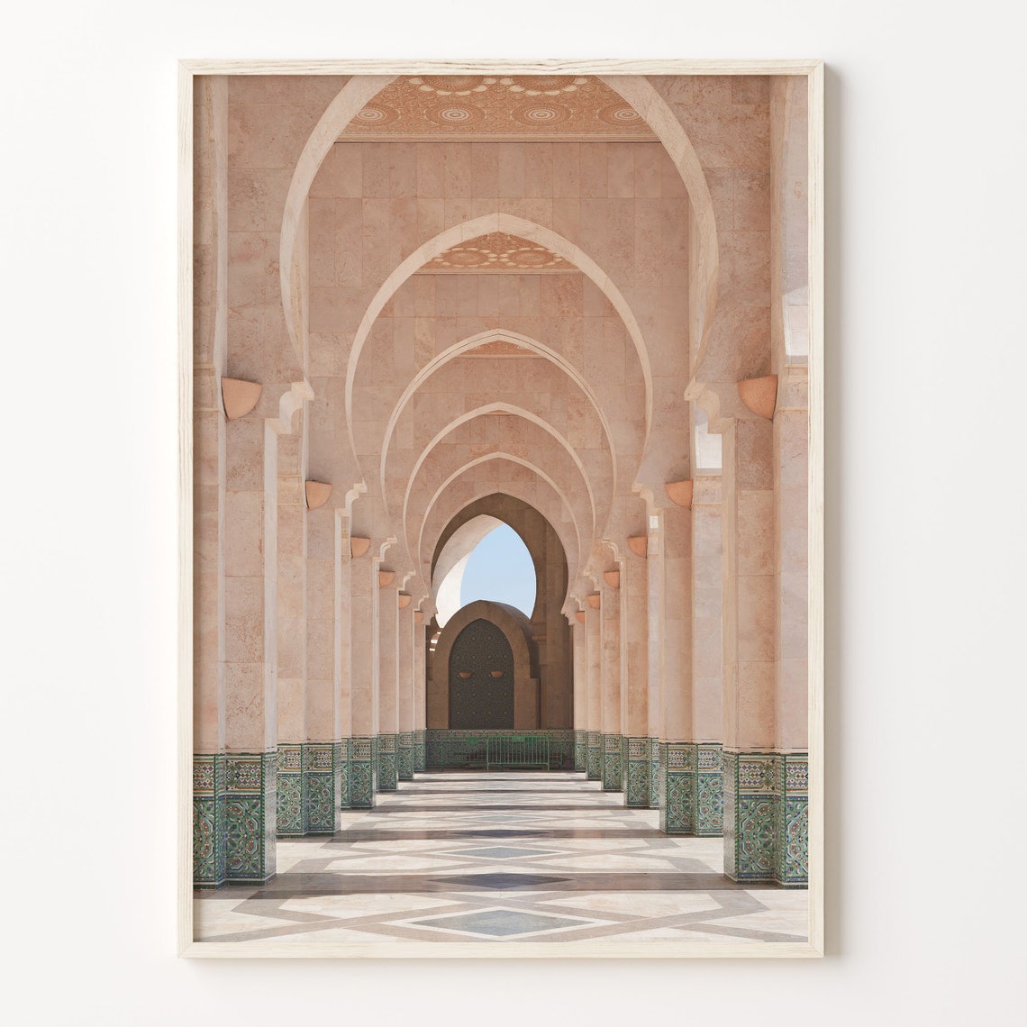 Grand Moroccan Moorish Arches And Tilework Colonnade Photo Poster