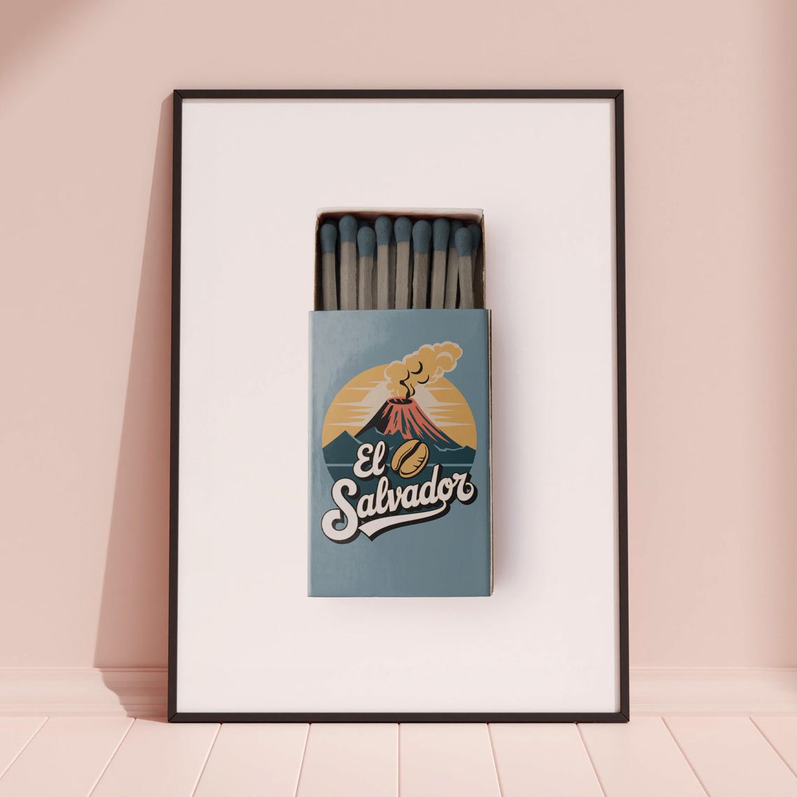 El Salvador Matchbox Print El Salvador Print El Salvador Poster El Salvador Wall Art El Salvador Art Print El Salvador Gifts - Image 3