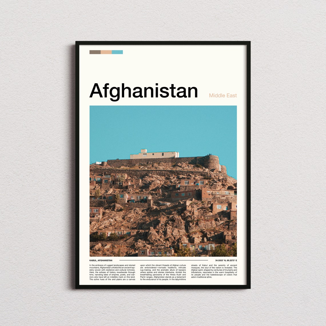 Afghanistan Print Afghanistan Poster Afghanistan Wall Art Afghanistan Art Print Afghanistan Photo Traveler Gifts Travel Poster