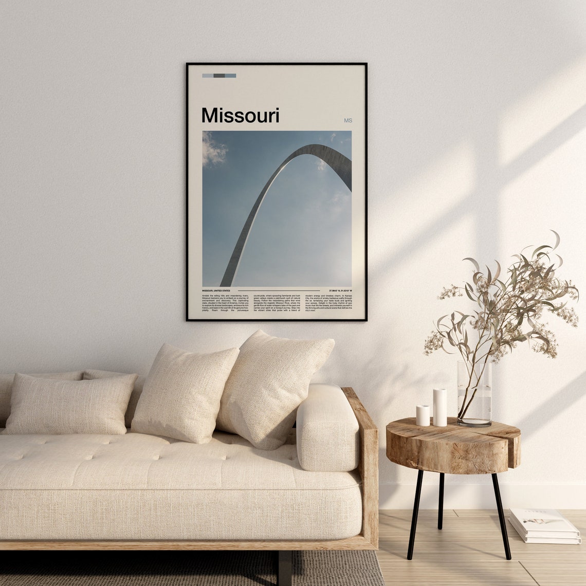 Missouri Print Missouri Poster Missouri Wall Art Missouri Art Print Missouri Photo - Image 2