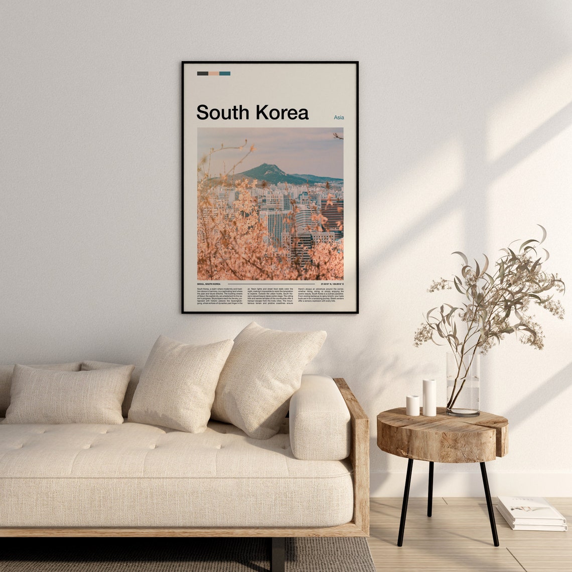 South Korea Print South Korea Poster South Korea Wall Art South Korea Art Print South Korea Photo Travel Poster Traveler Gifts - Image 3