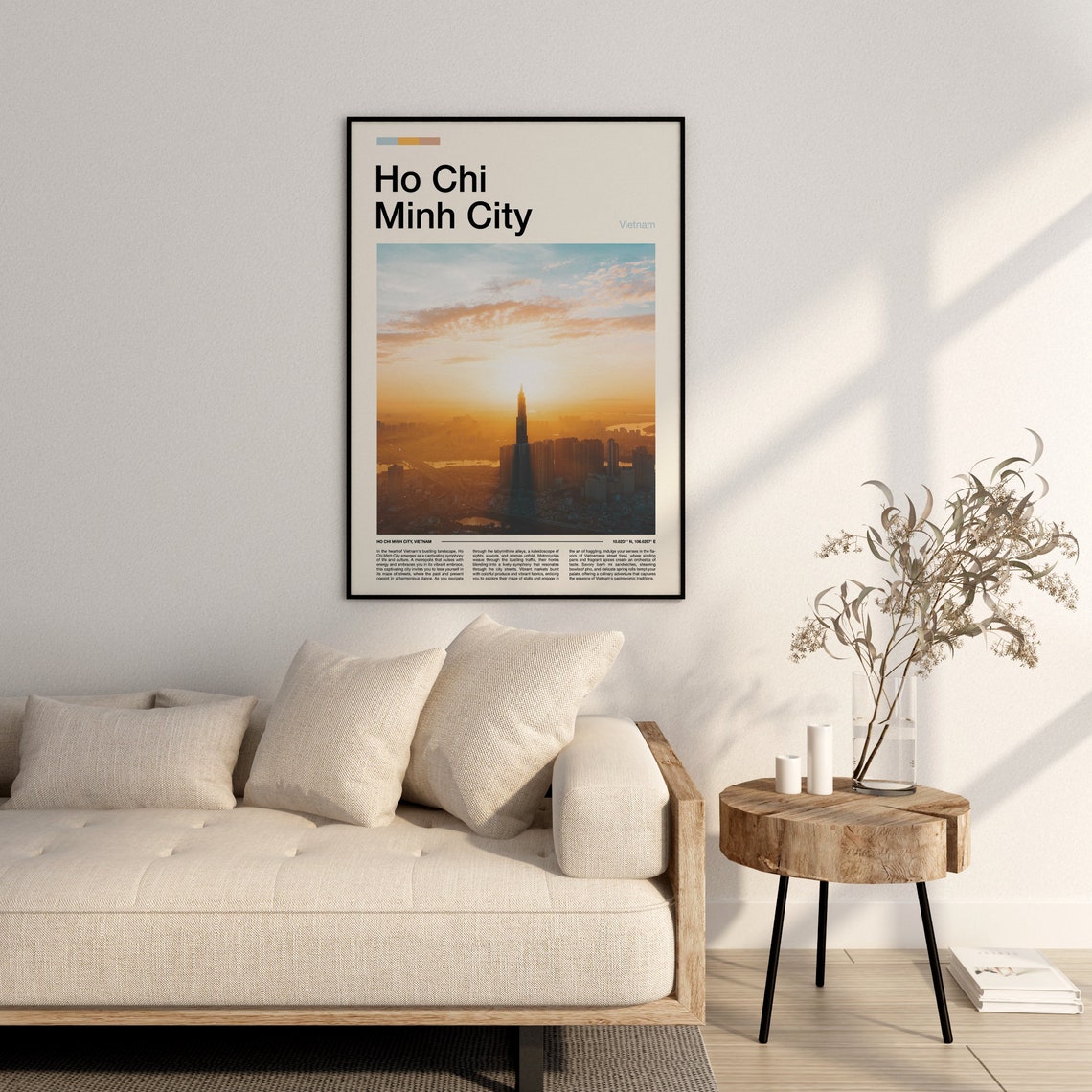 Ho Chi Minh City Print Ho Chi Minh City Poster Ho Chi Minh City Wall Art Vietnam Art Print Ho Chi Minh City Photo - Image 2