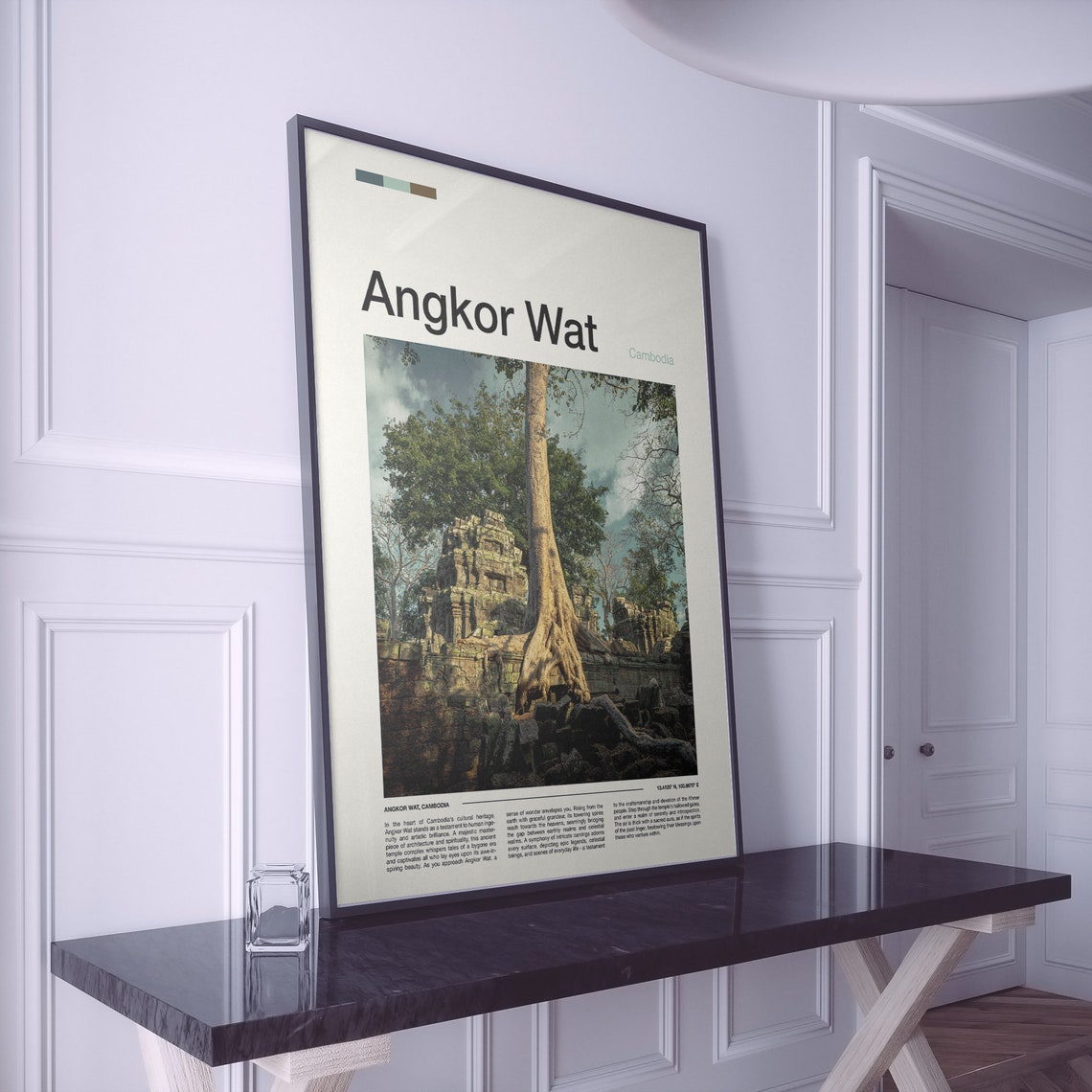 Angkor Wat Cambodia Giant Banyan Tree Ancient Temple Ruins Poster - Image 5