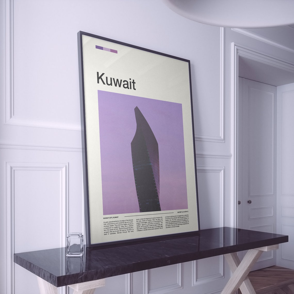 Kuwait Print Kuwait Poster Kuwait Wall Art Kuwait Art Print Kuwait Photo Travel Poster Traveler Gift Travel Gifts - Image 2