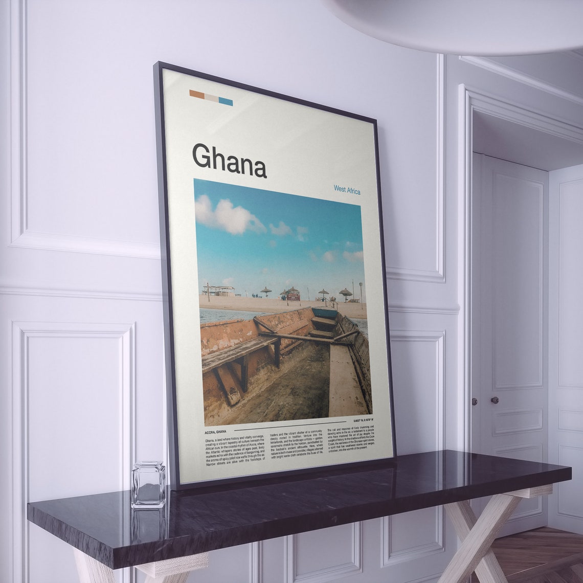 Ghana Print Ghana Poster Ghana Wall Art Ghana Art Print Ghana Photo Travel Poster Traveler Christmas Gift - Image 2