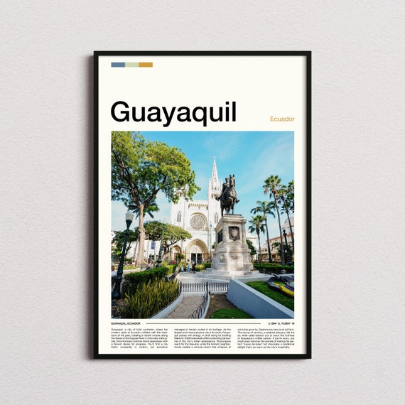 Guayaquil Print Guayaquil Poster Guayaquil Wall Art Ecuador Art Print Guayaquil Photo Guayaquil Gifts Travel Poster Traveler Gifts