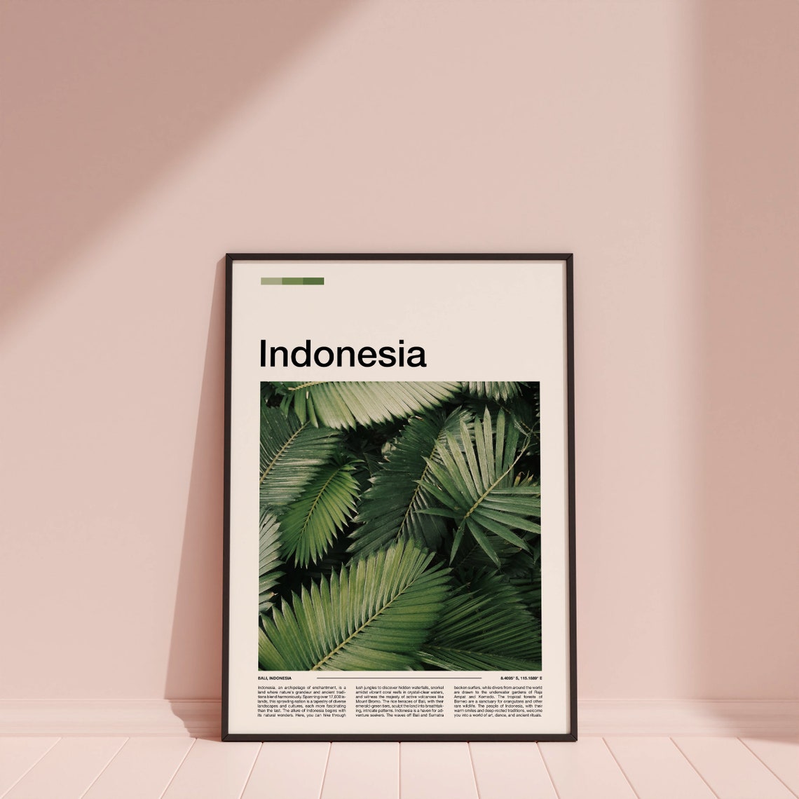 Indonesia Bali Lush Tropical Palm Fronds Jungle Photo Poster - Image 3
