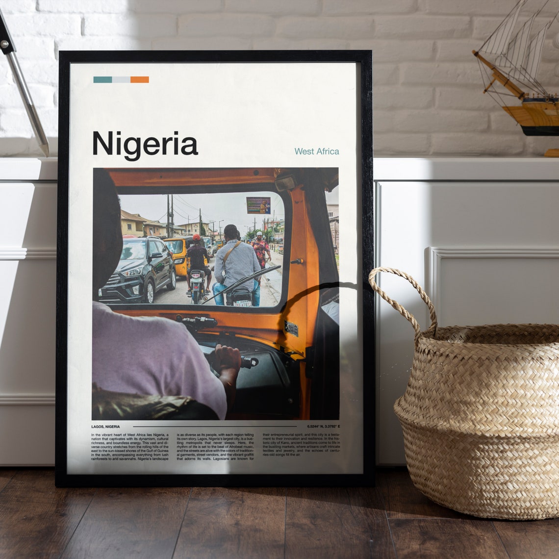 Nigeria Print Nigeria Poster Nigeria Wall Art Nigeria Art Print Nigeria Photo - Image 4