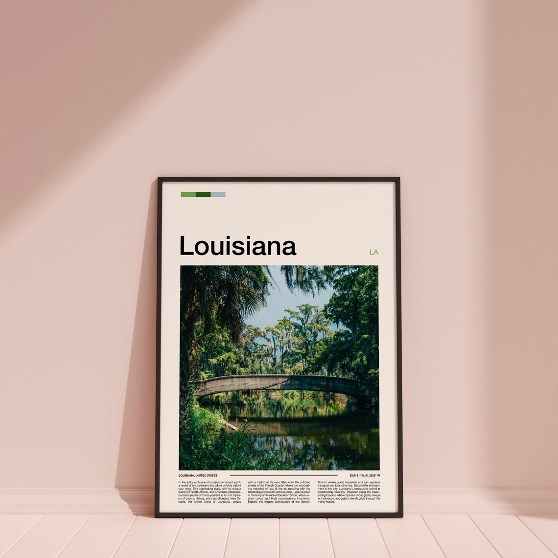 Louisiana Print Louisiana Poster Louisiana Wall Art Louisiana Art Print Louisiana Photo - Image 4